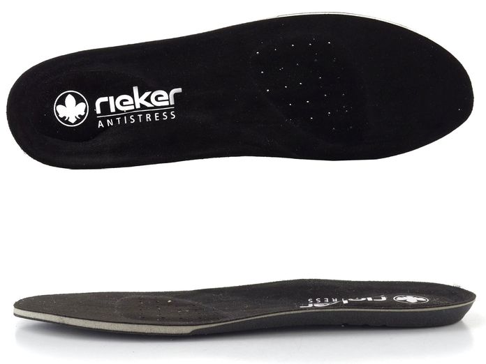 Rieker kotník s pružným šněrováním crema/schwarz Z0065-60
