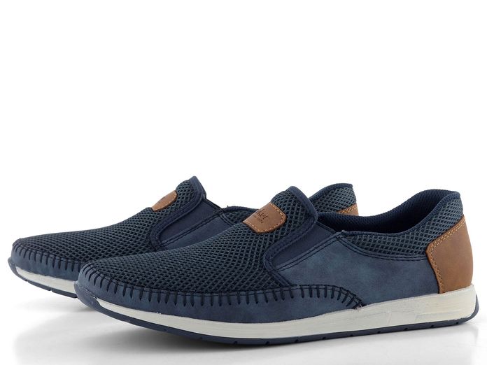 Rieker pánské nazouvací polobotky tmavě modré 11954-14