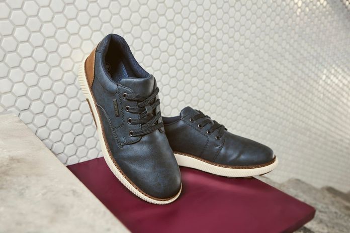 Rieker pánské šněrovací polobotky s membránou tmavě modré B3317-14