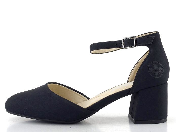 Rieker otevřené lodičky s kotníkovým páskem tmavě modré 44762-14