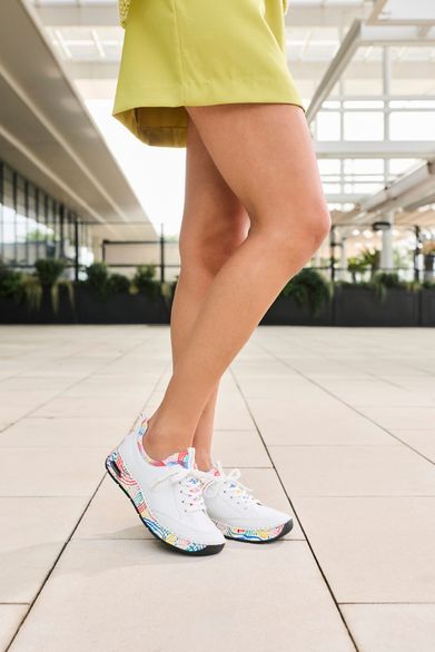 Rieker šněrovací polobotky weiss/weiss-multi 44562-80