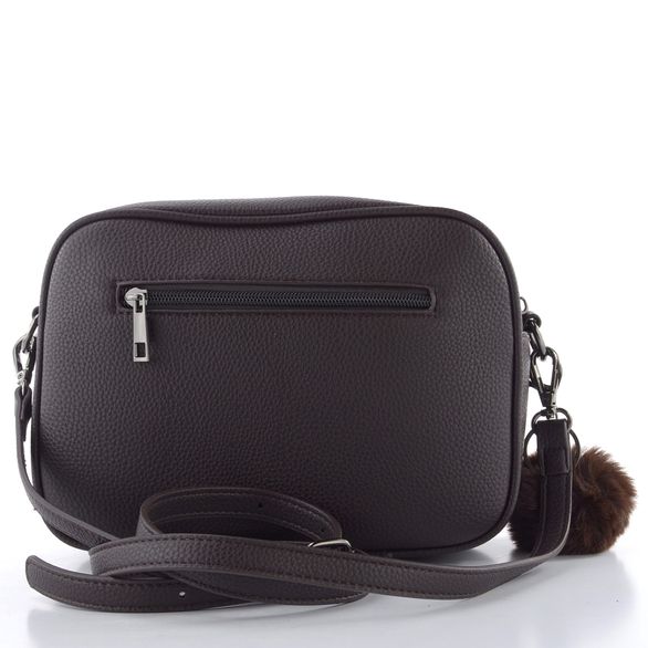 Remonte sešívaná crossbody kabelka s přívěškem hnědá/bronz Q0674-25