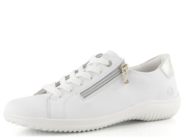 Remonte bílé polobotky se zipem D1E03-81