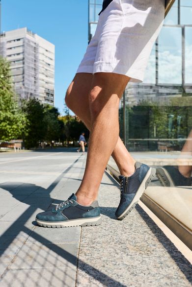 Rieker Sport pánské šněrovací polobotky tmavě modré B9302-14