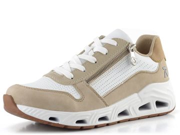 Rieker Sport tenisky na platformě béžovo-bílé N5204-80