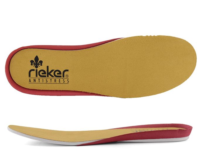 Rieker pantofle nazouváky s plnou špičkou black-rainbow L0690-90