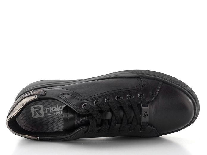 Rieker Sport dámské tenisky schwarz/altsilber  W2303-00