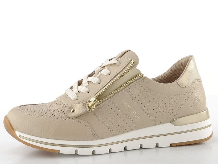 Remonte béžové tenisky se zipem R6705-61