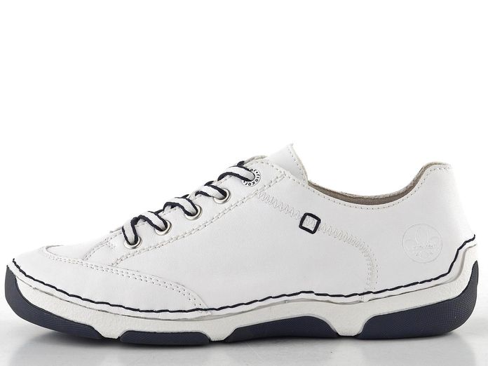 Rieker dámské šněrovací polobotky bílé 55901-80