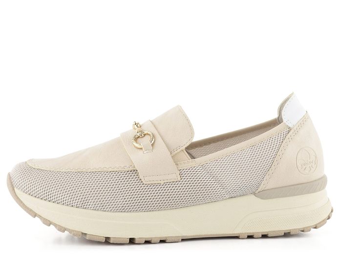 Rieker světlé sportovní mokasíny N7455-60