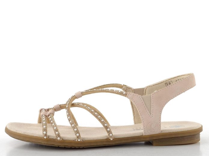 Rieker páskové sandály kupfer/rose 64270-90