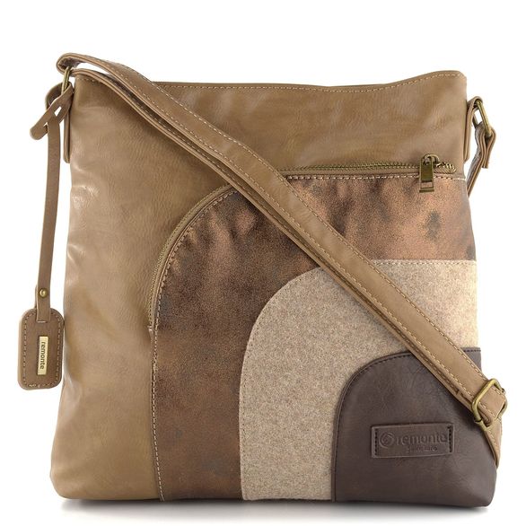Remonte crossbody kabelka sešívaná hnědá Q0705-20