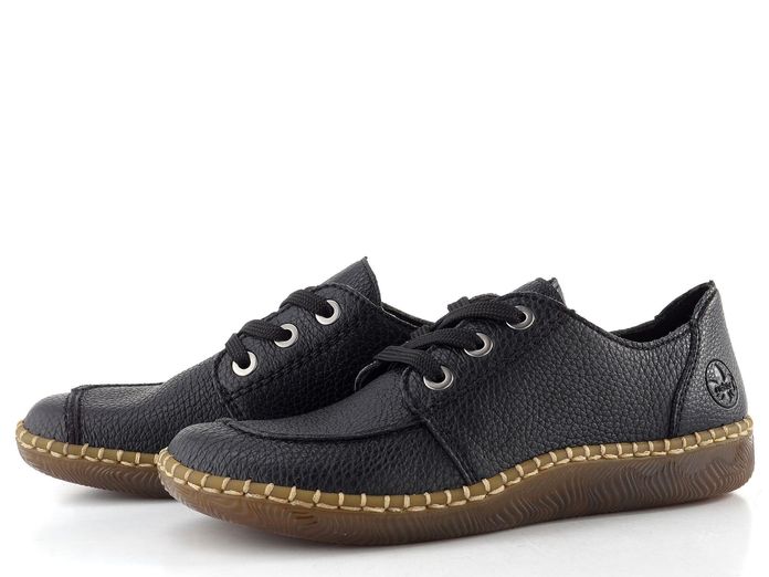 Rieker šněrovací polobotky černé N2402-00