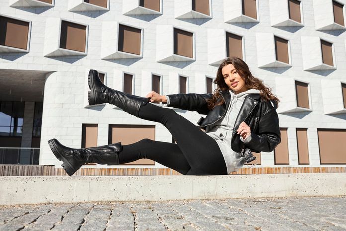 Rieker černé kozačky s membránou Z9490-00