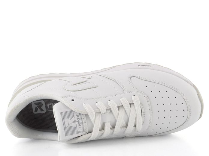 Rieker Sport kožené bílé tenisky W2401-80