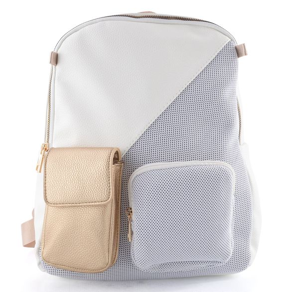 Remonte městský batoh s kapsičkami weiss/weiss-nautic/gold Q0537-81