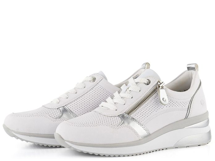 Remonte tenisky na klínku Weiss/Silver D2409-80