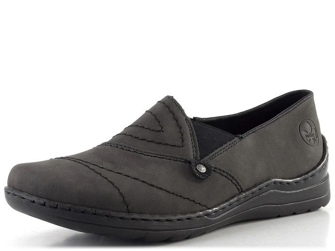 Rieker prozouvací polobotky anthrazit/schwarz 48961-45