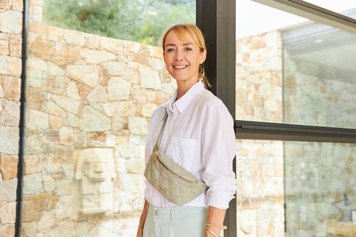 Rieker zelená prošívaná ledvinka Pistazie H1502-52