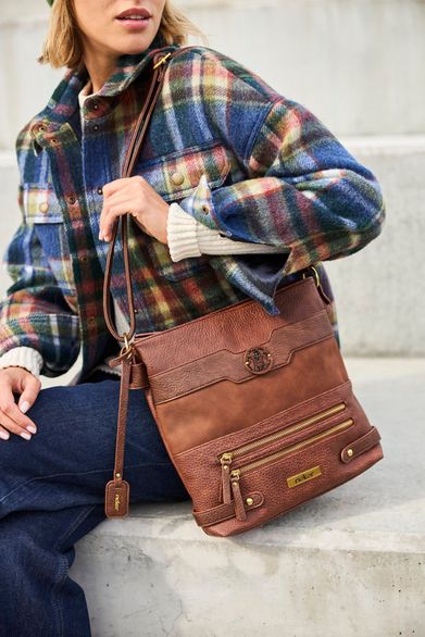 Rieker kombinovaná crossbody kabelka hnědá H1346-22