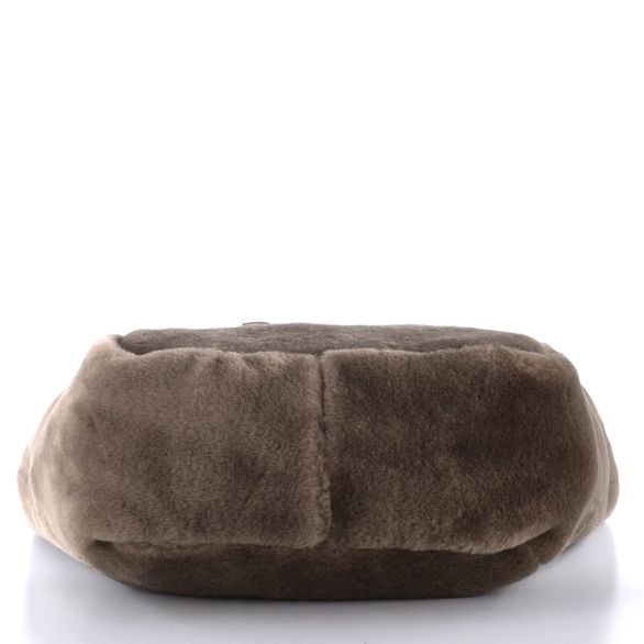 Rieker kožešinková shopper kabelka s etují taupe H1053-64