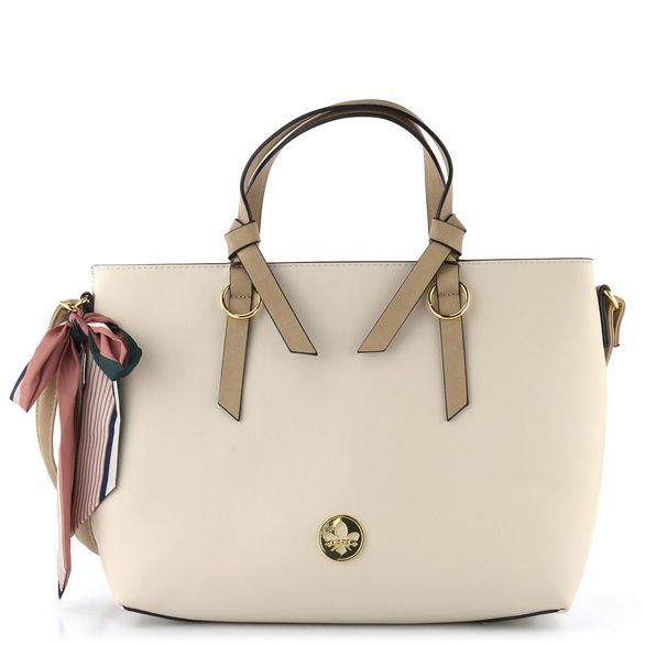 Rieker krémová shopper kabelka s mašlí H1507-60