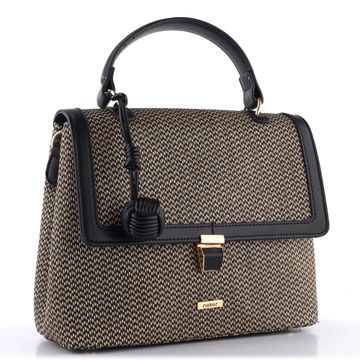 Rieker klopnová kabelka do ruky Schwarz-Natur H1606-92