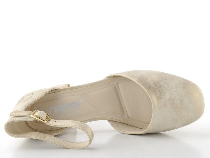 Rieker otevřené lodičky s kotníkovým páskem muschel 44762-91