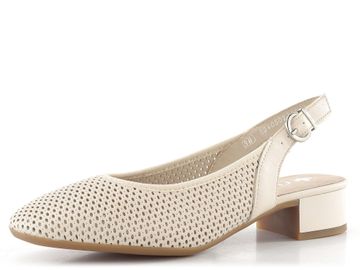 Rieker prořezávané lodičky s volnou patou porzellan/cliff 43458-60