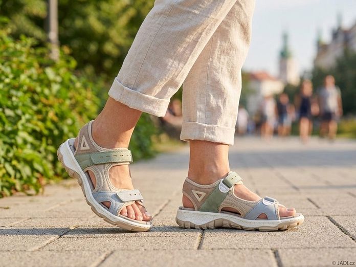 Rieker barevné sportovní sandály 68866-94