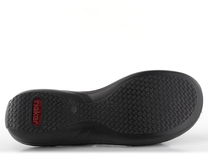Rieker pantofle na suché zipy modré s flitry 608P6-14