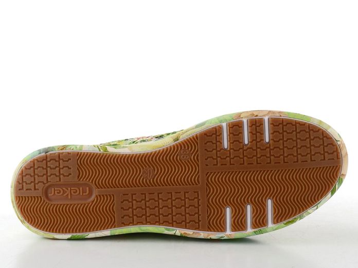 Rieker Sport tenisky na platformě zelené/multi M7711-91