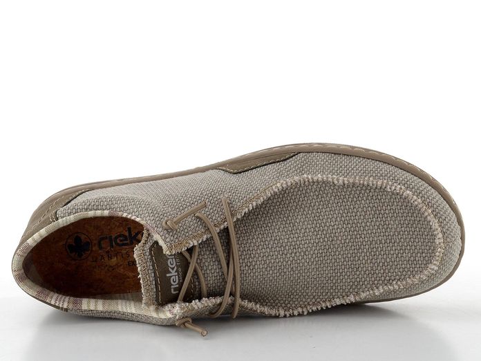 Rieker pánské šněrovací polobotky lehm/kaffee 08600-63