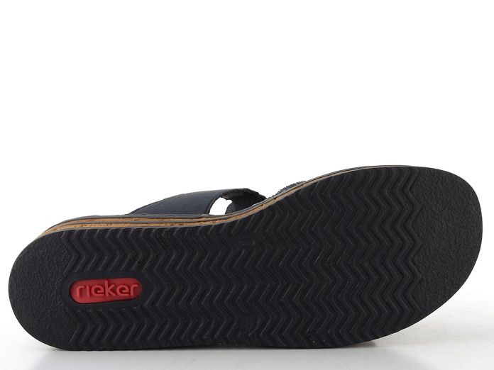 Rieker pantofle na klínku tmavě modré 62986-14