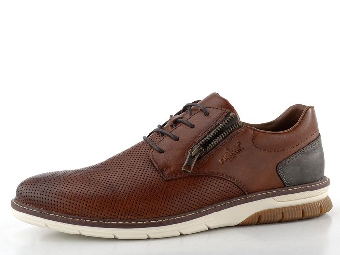 Rieker pánské polobotky se zipem hnědé 14412-24