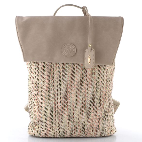 Rieker béžový batoh s klopou beige/ginger H1386-94