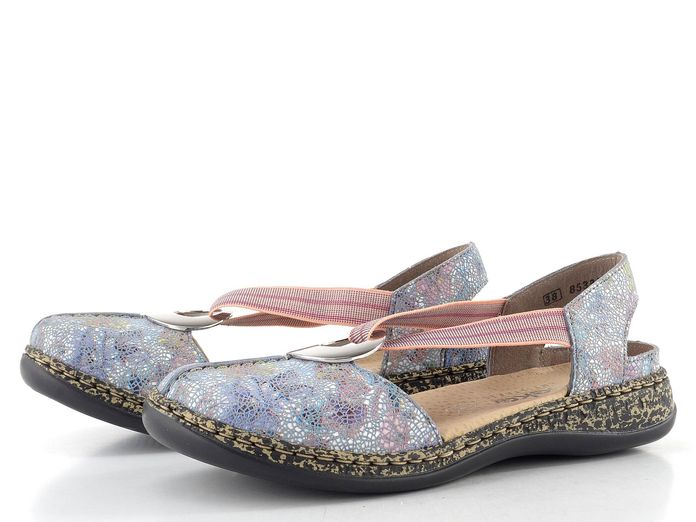 Rieker sandály s gumičkou a plnou špičkou adria-multi 46361-90