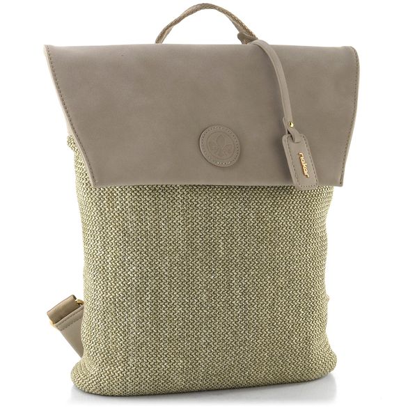 Rieker zelený batoh s klopou H1386-96