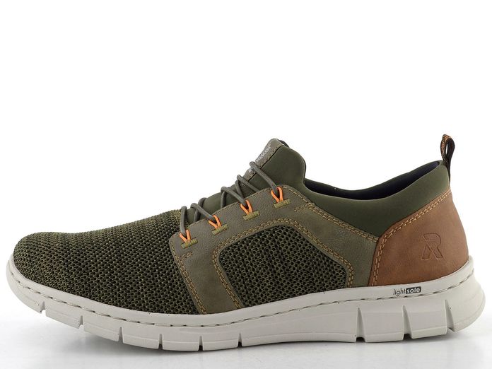 Rieker olivové pánské polobotky B7796-54