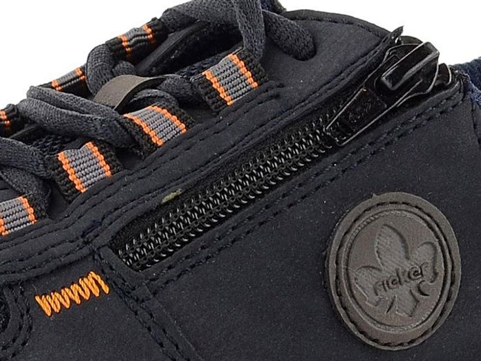 Rieker lehké polobotky se zipy Navy B4821-15