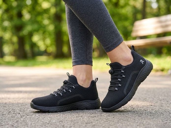 Rieker Sport černé prozouvací tenisky M5070-00