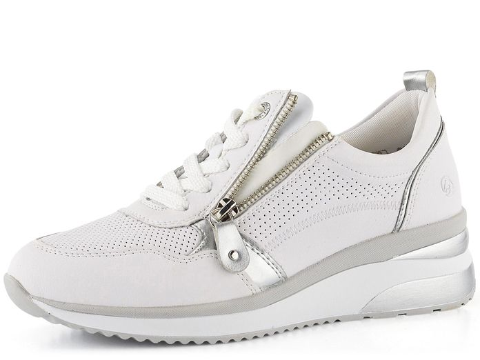 Remonte tenisky na klínku Weiss/Silver D2409-80