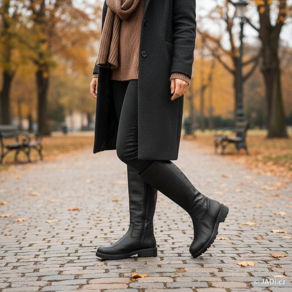 Rieker černé kozačky Y9155-00