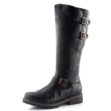 Remonte kozačky černé s přezkami R6590-01