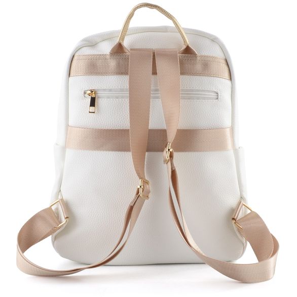 Remonte městský batoh s kapsičkami weiss/weiss-nautic/gold Q0537-81
