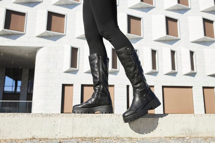 Rieker černé kozačky s membránou Z9490-00