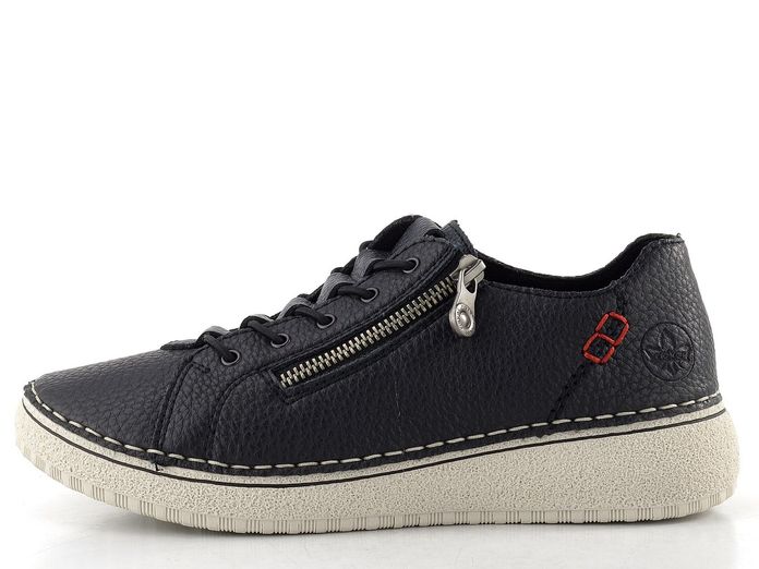 Rieker polobotky se zipem tmavě modré 50965-14