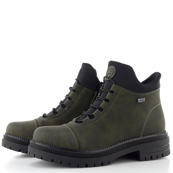 Rieker šněrovací kotník s membránou forest/schwarz Y3163-54