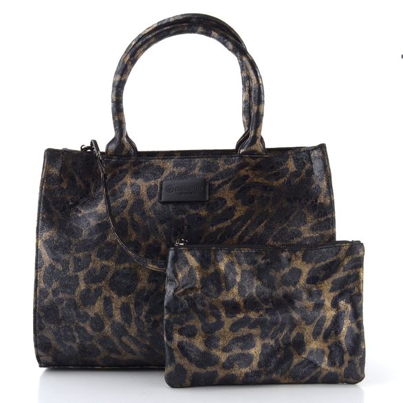 Remonte shopper kabelka s etují schwarz-gold Q0762-02