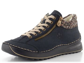 Rieker šněrovací kotník s nápletem tmavě modrý 51523-14